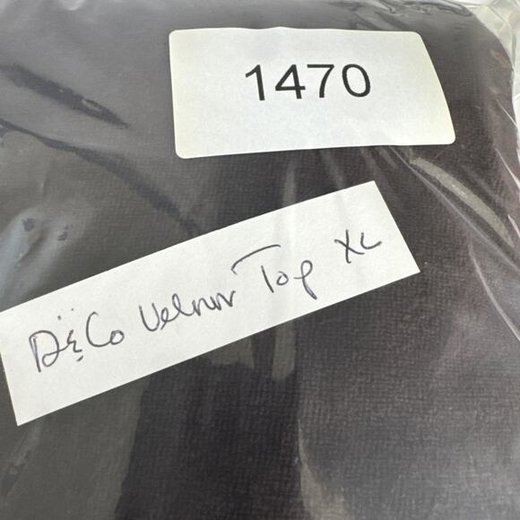 Chocolate Brown Velour Pullover Top XL V Neck Relaxed Fit - Picture 12 of 12